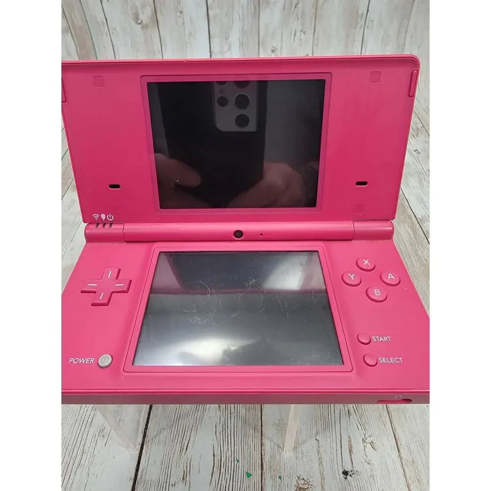 Nintendo DSi Handheld Game Console & Charger/Case TWL-001 Pink Working